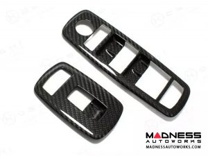 Maserati Ghibli Interior Trim - Carbon Fiber - Window Switch Control Button Frame Kit 